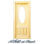 Dollhouse Victorian Oval Glass Door