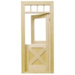 Dollhouse Crossbuck Dutch Door