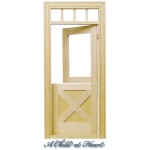 Dollhouse Crossbuck Dutch Door