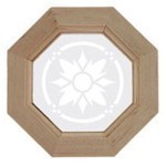 Octagon Window with Etched Insert