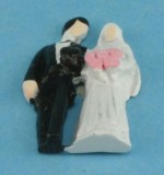 (*) Dollhouse Wedding Cake Topper(s), All White