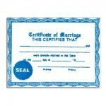 (*) Wedding Certificate
