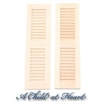 2 pc - Louvered Shutters - Small