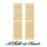 (&amp;sect;) Disc $1 Off 2 pc - Louvered Shutters - Large