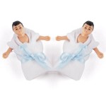 Vinyl DollHouse Doll - Brunette Twin Babies