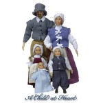 Colonial Phelps Dollhouse Family