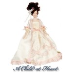 Porcelain Lady Victorian Doll - White Gown