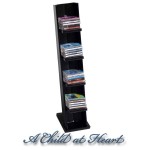 (*) Tall Dollhouse CD Rack with CDs