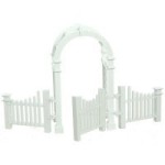 Dollhouse Arbor Gate &amp; Fence