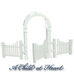 Dollhouse Arbor Gate &amp; Fence