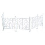 6 pc Dollhouse Wrought Iron Fence - Choice of Color - 