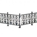 6 pc Dollhouse Wrought Iron Fence - Choice of Color - 