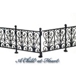 6 pc Dollhouse Wrought Iron Fence - Choice of Color - 