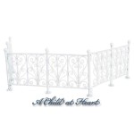 6 pc Dollhouse Wrought Iron Fence - Choice of Color - 