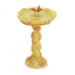 Dollhouse Birdbath with Bird