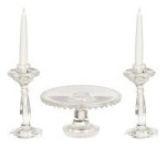 (*) Dollhouse Cake Plate &amp; Candlesticks (Kit)- Choice of Color -