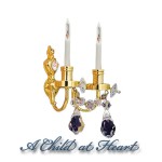 Renaissance Dual Candle Wall Sconce- Only 2 Left -