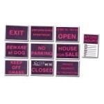 (*) Set of Assorted Signs