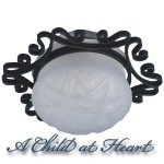 (*) Ornate Ceiling Fixture Large- Choice of Finish -