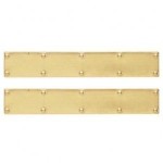 (*) Dollhouse Brass Door Kick Plates