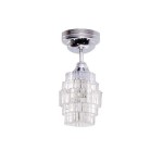 3 Volt LED Battery Modern SilverArt Deco Ceiling / Table Lamp