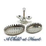Dollhouse Fluted Relish Dish With 2 Trays