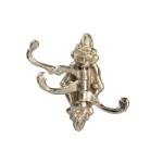 Dollhouse Triple Wall Coat Hook(s)- Choice of Finish -
