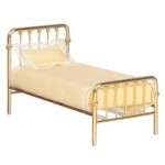 (* Closeout *) Dollhouse Brass Prairie Single Bed