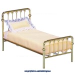 (* Closeout *) Dollhouse Brass Prairie Single Bed