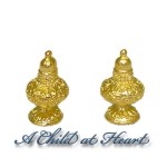 (*) Dollhouse Ornate Salt &amp; Pepper Shaker- Choice of Finish -