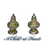 (*) Dollhouse Ornate Salt &amp; Pepper Shaker- Choice of Finish -