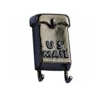 (*) Unfinished Dollhouse Metal Wall Mailbox