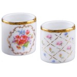 (*) Dollhouse Porcelain Waste Basket(s)