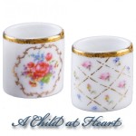 (*) Dollhouse Porcelain Waste Basket(s)