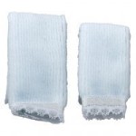 Dollhouse 2 pc Towel Set - Blue