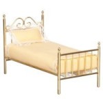 (&amp;sect;) Sale $5 Off - Dollhouse Brass Single Bed