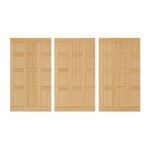 Dollhouse Tudor Style Wood Panels- 3 Piece Pack -