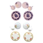 6 pc Floral Dish Set by Chrysnbon