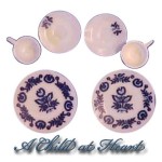 6 pc Floral Dish Set by Chrysnbon