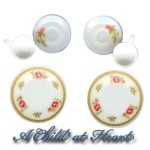 6 pc Floral Dish Set by Chrysnbon