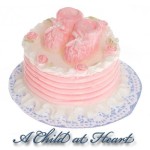 (*) Dollhouse Pink Booties Cake