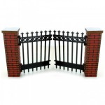Dollhouse Bricked Gate 4 or 8 inch