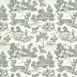 3 Shts - Dollhouse Champagne Toile Paper- Choice of Color -