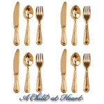 &amp;sect; Sale .60&amp;cent; Off - 12 pc. Flatware, Gold