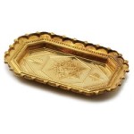 (*) Dollhouse Budget Brass Tray(s)