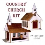 - Discontinued -Dollhouse Country Church (Kit)