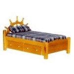 Dollhouse Captain's Bed Walnut