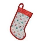 () Dollhouse Christmas Stocking- Choice of Color &amp; Style -