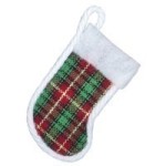() Dollhouse Christmas Stocking- Choice of Color &amp; Style -
