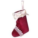 () Dollhouse Christmas Stocking- Choice of Color &amp; Style -